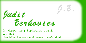 judit berkovics business card